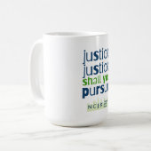 Gerechtigheid, Gerechtigheid, zult u streven naar  Koffiemok (Voorkant links)