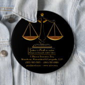 Gerechtigheid in actie (gepersonaliseerd relatiege ronde button 6,0 cm (In situ)