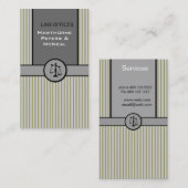 Gerechtigheid in Stripes. Openbaar ministerie Visitekaartje (Voorkant / Achterkant)