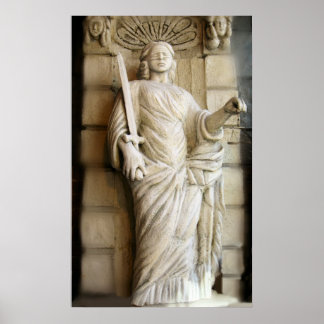 Gerechtigheid is blind Poster