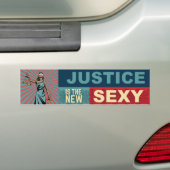 Gerechtigheid is de nieuwe Sexy-Bumpersticker Bumpersticker (Op auto)