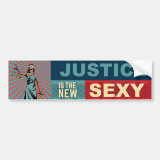 Gerechtigheid is de nieuwe Sexy-Bumpersticker Bumpersticker
