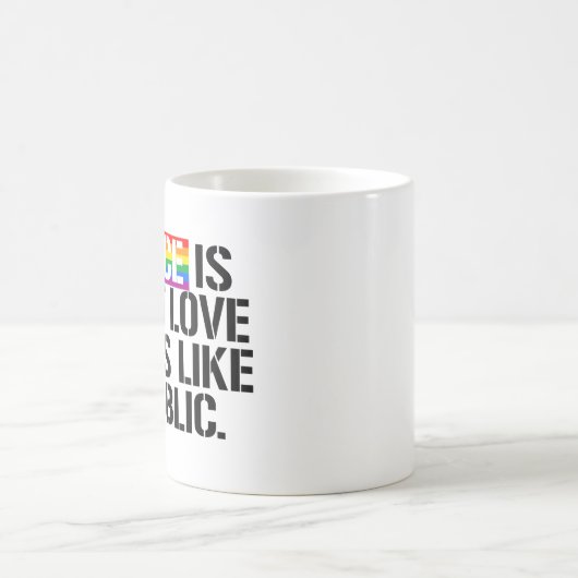 Gerechtigheid is hoe liefde eruit ziet in het open koffiemok (Center)