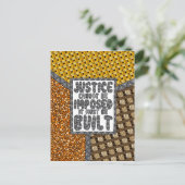 Gerechtigheid kan niet worden opgelegd - Briefkaar Briefkaart (Staand voorkant)