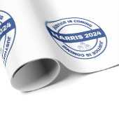 Gerechtigheid komt eraan | Kamala Harris Walz Verk Cadeaupapier (Rol Hoek)