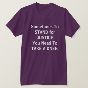 Gerechtigheid "Neem een knie" T-shirt
