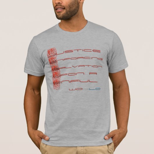 Gerechtigheid om redding te bewerkstelligen in een t-shirt (Voorkant)