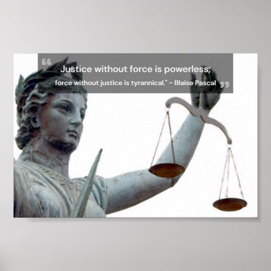 Gerechtigheid poster (Voorkant)