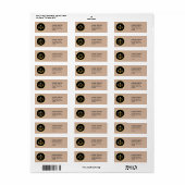 Gerechtigheid schalen advocaat moderne klas etiket (Full Sheet)