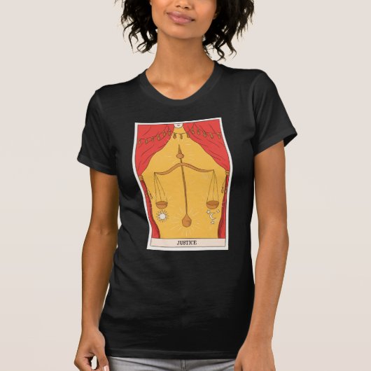 Gerechtigheid tarotkaart modern majoor Arcana desi T-shirt (Voorkant)
