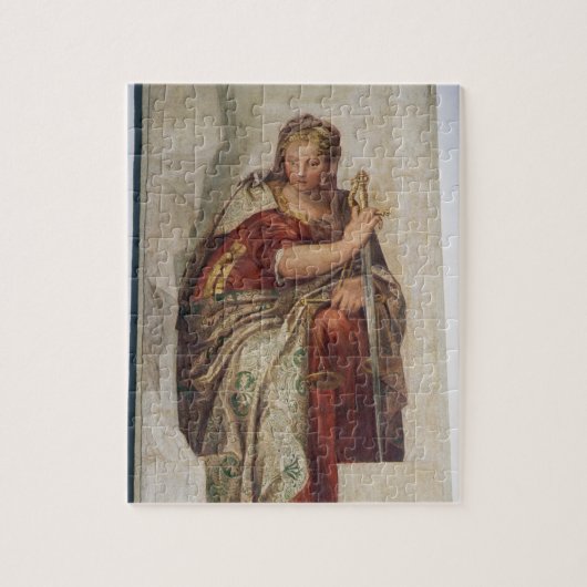 Gerechtigheid, vanaf de muren van de heilige (fres legpuzzel (Verticaal)