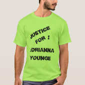GERECHTIGHEID VOOR ADRIANNA! T-SHIRT (Voorkant)