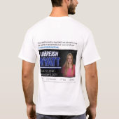 Gerechtigheid voor Aubreigh Wyatt T-shirt (Achterkant)