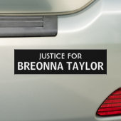 Gerechtigheid voor Breonna Taylor bumper sticker (Op auto)