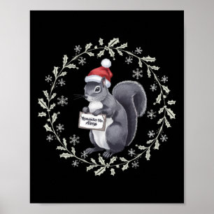 Gerechtigheid voor de pinda-eekhoorn – Kerstmis Poster