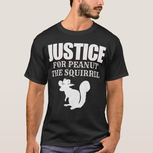 Gerechtigheid voor de pinda-eekhoorn t-shirt (Voorkant)
