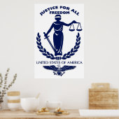 Gerechtigheid voor iedereen poster (Keuken)