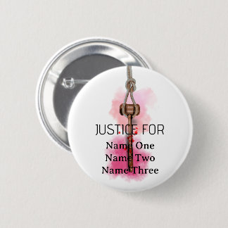 Gerechtigheid voor iedereen ronde button 5,7 cm