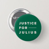 Gerechtigheid voor Julius Buttonnen Ronde Button 5,7 Cm (Voorkant /achterkant)