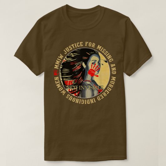 Gerechtigheid voor MMIW bij het ontbreken van een T-shirt (Design voorkant)