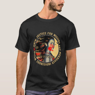 Gerechtigheid voor MMIW Vermist Ed Inheems Veerkra T-shirt
