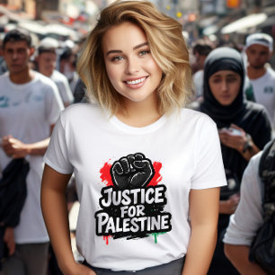 Gerechtigheid voor Palestina Graphic T-shirt