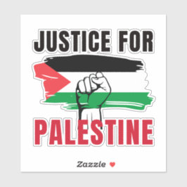 GERECHTIGHEID VOOR PALESTINA STICKER