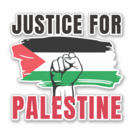 GERECHTIGHEID VOOR PALESTINA STICKER