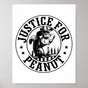 Gerechtigheid voor pinda-Sticker 2 Poster