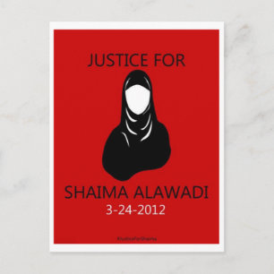 Gerechtigheid voor Shaima Alawadi Briefkaart