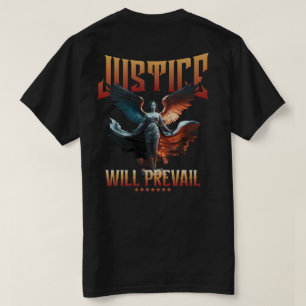 Gerechtigheid zal zegevieren - Winged Angel Statue T-shirt