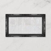 Gerechtigheidsschalen | ANTIEK LIJST | Marmer Ston Visitekaartje (Achterkant)