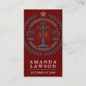 Gerechtigheidsschalen | Logo van de wet op de open Visitekaartje (Voorkant)