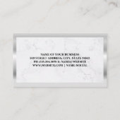 Gerechtigheidsschalen | Marmer | Gold Pen Logo Visitekaartje (Achterkant)