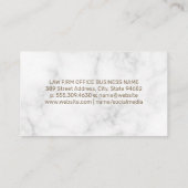 Gerechtigheidsschalen | Wet Kantoor Afsprakenkaartje (Achterkant)