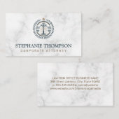 Gerechtigheidsschalen | Wet Kantoor Afsprakenkaartje (Voorkant / Achterkant)