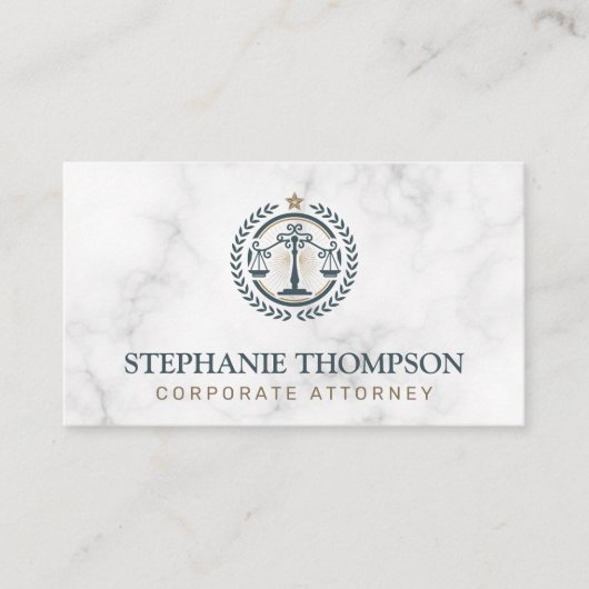 Gerechtigheidsschalen | Wet Kantoor Afsprakenkaartje (Voorkant)