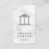 gerechtsgebouw | Marmer | Advocaat Afsprakenkaartje (Voorkant)