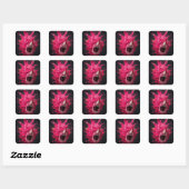 Gerechtvaardigde Dragon Fruit Lady Vierkante Sticker (Vel)