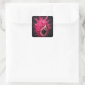 Gerechtvaardigde Dragon Fruit Lady Vierkante Sticker (Tas)