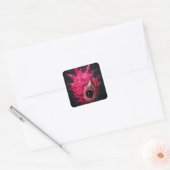 Gerechtvaardigde Dragon Fruit Lady Vierkante Sticker (Envelop)