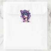 Gerechtvaardigde Druivendame Vierkante Sticker (Tas)