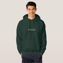 Gerechtvaardigde groene hoodie