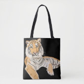 Gerecirculeerde tijger tote bag (Voorkant)