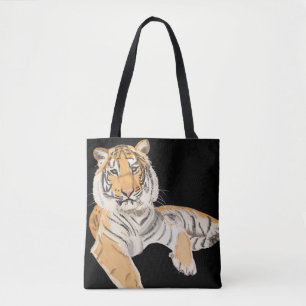 Gerecirculeerde tijger tote bag