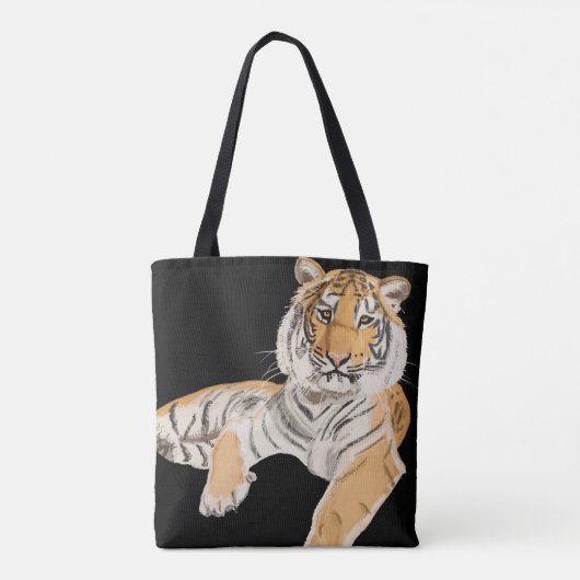 Gerecirculeerde tijger tote bag (Achterkant)