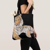 Gerecirculeerde tijger tote bag (Dichtbij)