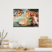 Gereconstitueerde en opnieuw gekleurde Botticelli  Poster (Keuken)