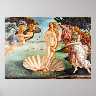 Gereconstitueerde en opnieuw gekleurde Botticelli  Poster