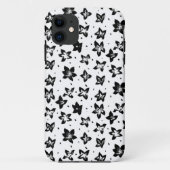 Gereconstrueerd bloemmotief - Achromatische Gothic Case-Mate iPhone Case (Achterkant)